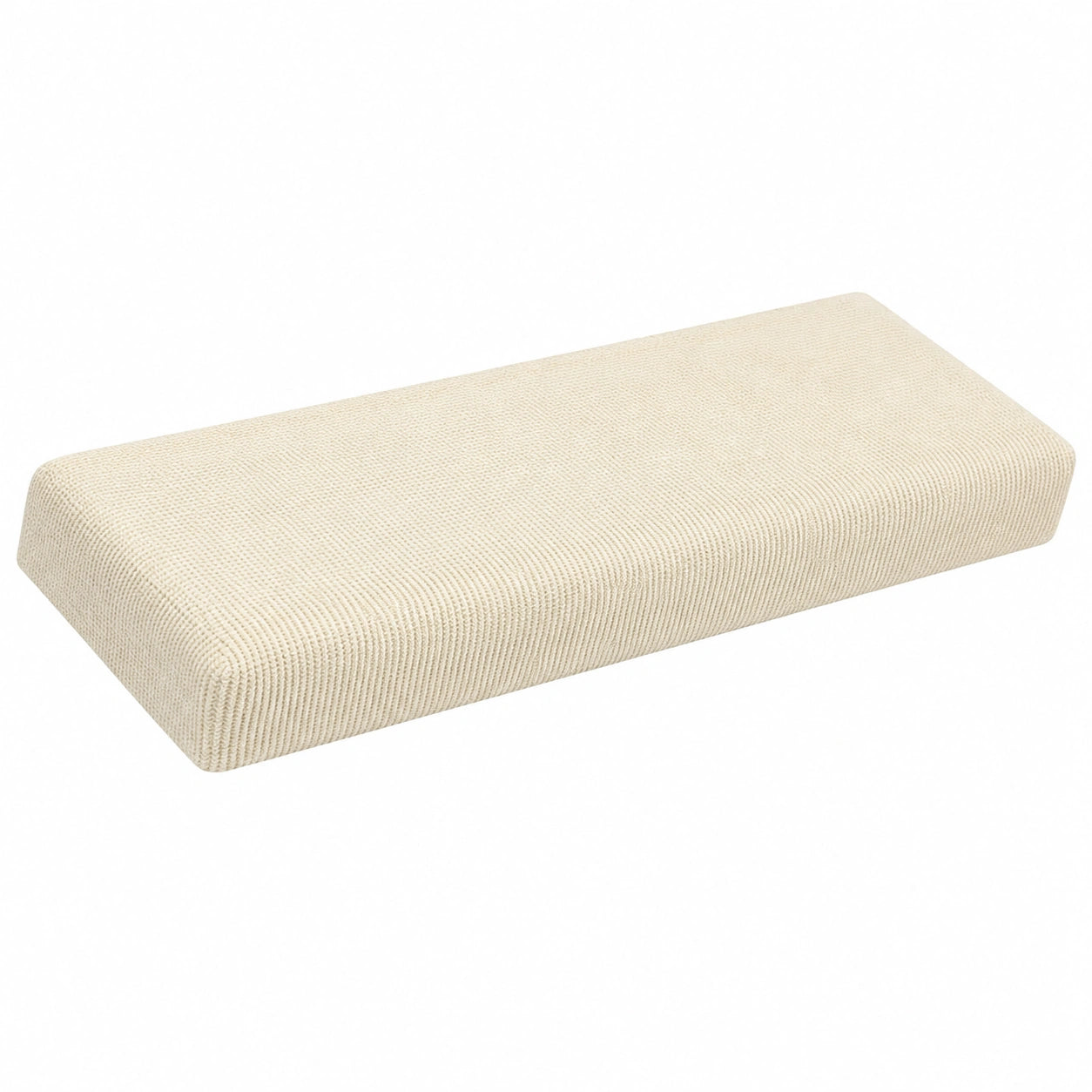 Elastischer Esszimmerbankbezug in Beige, Passend für Bänke von 90-120cm
