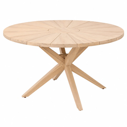 Riess Ambiente Runder Gartentisch 140cm Akazienholz Wetterfest