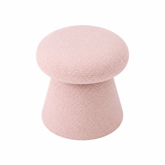 Moderner 360° Drehhocker für Schminktisch, Bequemer Polsterstuhl, Eleganter Hocker für Schlafzimmer und Ankleidezimmer, Rosa