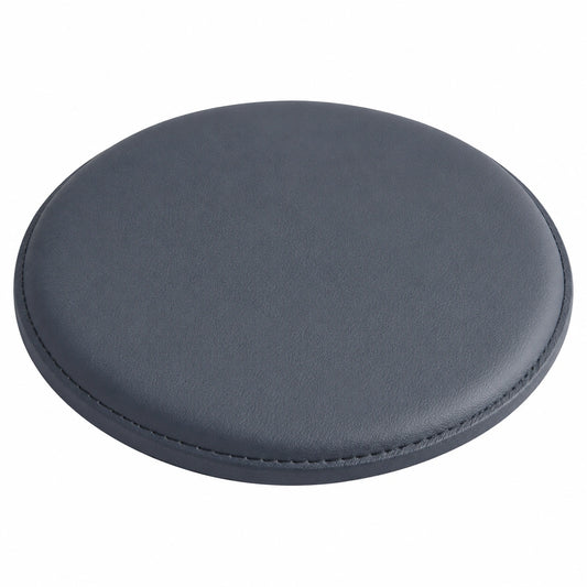 Runde gepolsterte Barhocker-Sitzfläche aus wasserdichtem PU-Leder, Schwarz, 32 cm