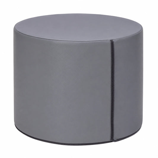Moderner Ecopuf Sitzpouf aus Kunstleder - Leichter Hocker mit Abnehmbarem Bezug